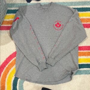 Disney Gray Crewneck with Red Accents